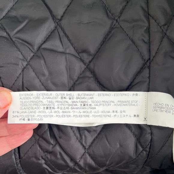 Zara Man Wool Duffle Coat Jacket Hooded Toggle Dark Gray Men’s Size M - Picture 9 of 11